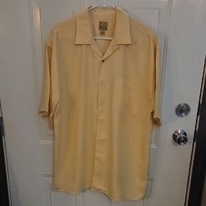 Jos. A. Bank Men's Light Yellow Casual Shirt Size XL